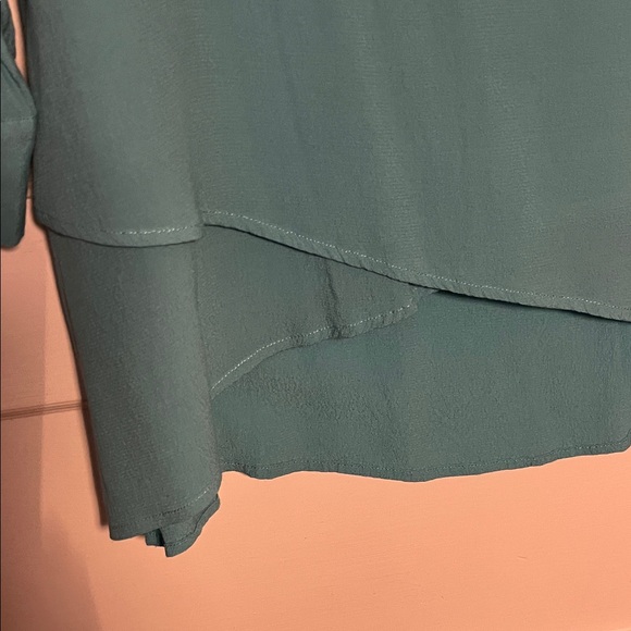 Soft Surroundings Teal V-Neck Tunic fits a size 6 - Picture 3 of 9